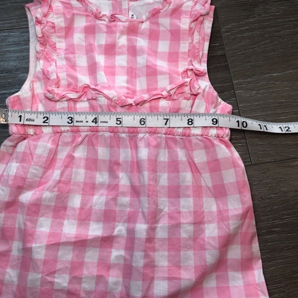 Janie And Jack Taffy Pink Gingham Jumpsuit Girls Size 18-24 Months - Picture 5 of 12